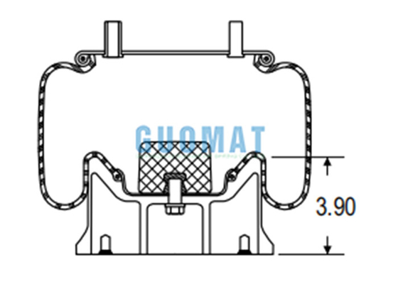 Conjunto de suspensão pneumática Firestone W01-358-8723 Goodyear Truck 1R13-097