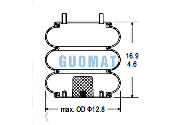 FT330-29 525 Contitech Industrial Air Bag W01-358-8033 Firestone Triple Envoluted Air Spring
