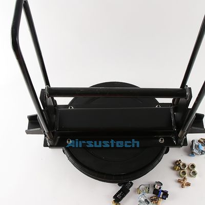 GUOMAT Suspensão de molas de borracha enrolada com suporte para semi-reboque