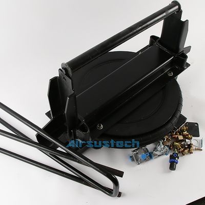 GUOMAT Suspensão de molas de borracha enrolada com suporte para semi-reboque