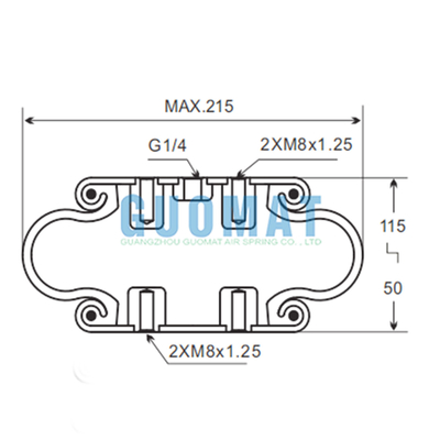 Guomat 1B6022 Partes do sistema de suspensão SP 1 B 07 Phoenix Absorção de choques atmosféricos