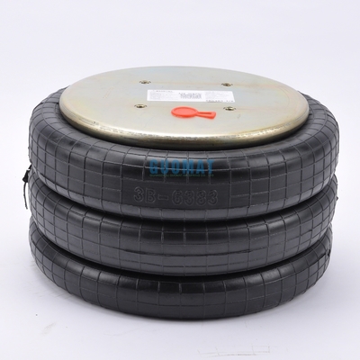 Primavera de ar industrial 4xM10 parafuso GUOMAT NO. 3B7383-3/8 Bellow No.3B383 Diâmetro natural 351mm