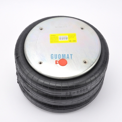 Saco de ar triplo enrolado GUOMAT N.O. 3B7386 Bellow N.O.3B383 Primavera de ar industrial 4x3/8-16UNC parafuso