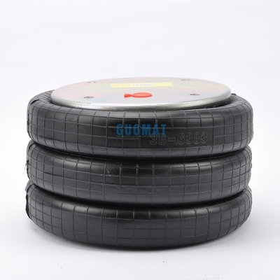 Saco de ar triplo enrolado GUOMAT N.O. 3B7386 Bellow N.O.3B383 Primavera de ar industrial 4x3/8-16UNC parafuso