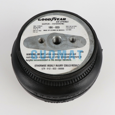 Goodyear 1B6-833 Suspensão pneumática de borracha de camada única 579912833 Primavera pneumática industrial