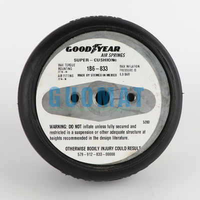 Goodyear 1B6-833 Suspensão pneumática de borracha de camada única 579912833 Primavera pneumática industrial