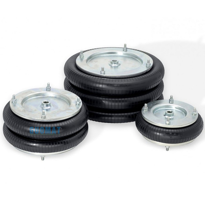 Dunlop Duplo Enrolado Primavera de Ar 4 1/2X2 Borracha Bellow com placa de alumínio