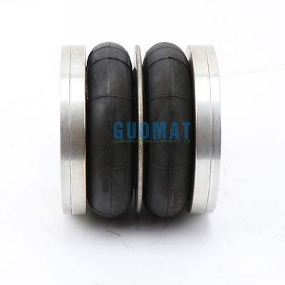 Dunlop Duplo Enrolado Primavera de Ar 4 1/2X2 Borracha Bellow com placa de alumínio
