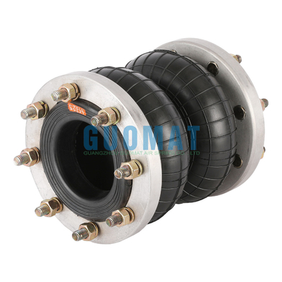 GUOMAT 2H250180 Primavera de ar duplo enrolado com anel de flange de diâmetro máximo de 185 mm