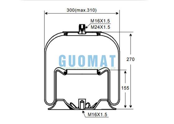 4757NP21/4757 N P21 Contitech Suspensão Pneumática para Caminhão A9423204321 Amortecedores Mercedes Benz