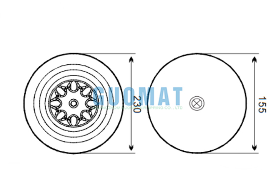 4757NP21/4757 N P21 Contitech Suspensão Pneumática para Caminhão A9423204321 Amortecedores Mercedes Benz