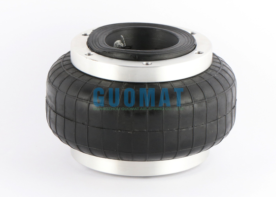 Mola pneumática com flange de alumínio 88820, modelo 110, 6 parafusos de conexão, fole de borracha industrial