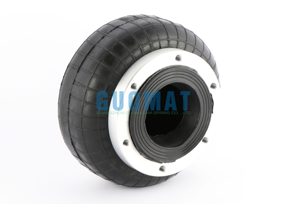 Mola pneumática com flange de alumínio 88820, modelo 110, 6 parafusos de conexão, fole de borracha industrial