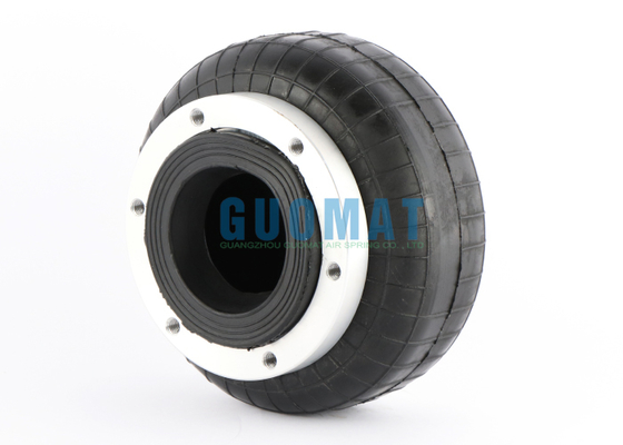 Mola pneumática com flange de alumínio 88820, modelo 110, 6 parafusos de conexão, fole de borracha industrial