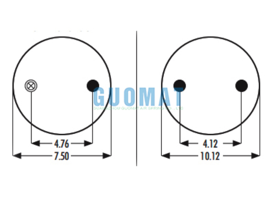 W01-358-9415 Caminhão Firestone Air Spring 1R11-018 Goodyear Air Suspensão Pneumática