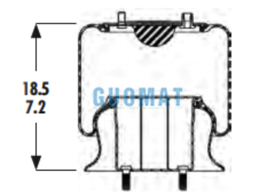 W01-358-9415 Caminhão Firestone Air Spring 1R11-018 Goodyear Air Suspensão Pneumática