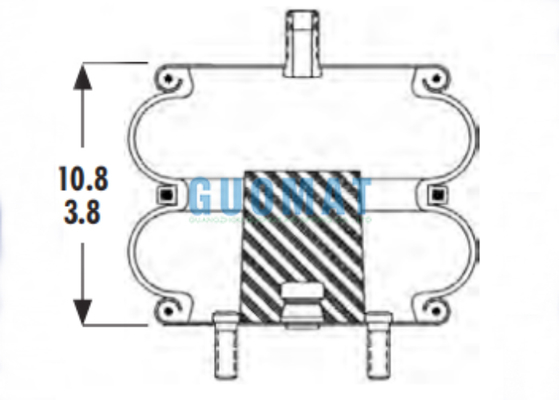 2B9-230 Goodyear Suspensão Air Spring FD 200-19 450 Contitech Helper Spring