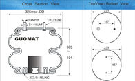 Diâmetro industrial dobro 231mm da placa do Firestone W01-358-7410 dos airbags da mola de ar