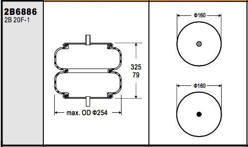 Watson &amp; Chalin # de ar de AS-0058-1F no. 20-1 dos foles do Firestone W013586886 da suspensão da mola