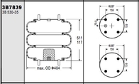 Airbag complicado triplicar-se industrial da mola de ar W013587839 para Euclid/Meritor E-FS7814
