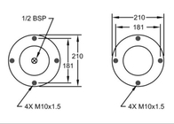 Airbag 10X1 W01-R58-4057 complicado dobro de aço do SP 2623 de DUNLOP
