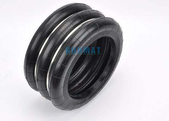 mola de ar industrial S-300-3 da convolução tripla de borracha da altura de 152mm para a máquina