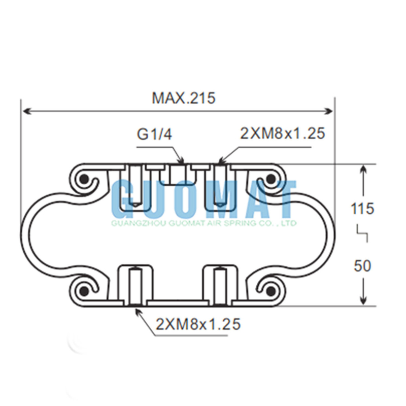 Guomat 1B6022 Partes do sistema de suspensão SP 1 B 07 Phoenix Absorção de choques atmosféricos