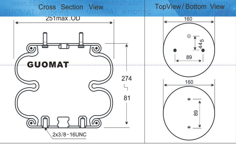 Fole industrial de aço de borracha Contitech FD 200-19 do ar 539 no. 578923211 do Firestone W01-358-6890 Goodyear 2B9-606