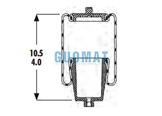 Suspensão aerodinâmica de semi-caminhão Primavera 1S4-035 Goodyear Cabina substituição de airbags
