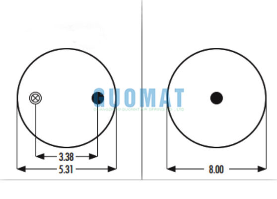 1R8-034 Bolsas de ar de borracha Goodyear W01-358-5710 Suspensão de camião Firestone Primavera de ar