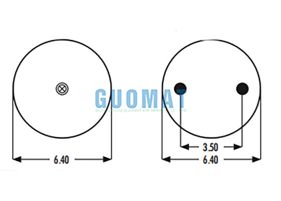 2B9-230 Goodyear Air Spring Replacement 578-92-3-202 Air Bellows de borracha industrial