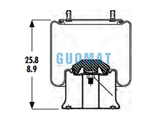 1R14-201 Goodyear Heavy Duty Truck Sistema de suspensão pneumática de mola de ar 566-28-3-020