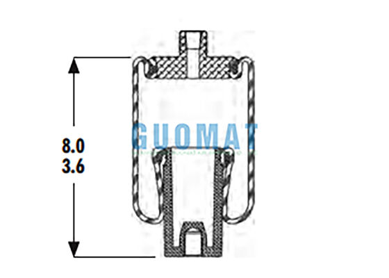 1S3-011 Goodyear Cab Air Spring W02-358-4001 Firestone Absorvedor de choque de ar