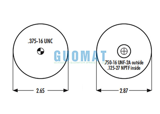Goodyear 1S4-007 Airbags de borracha Suspensão W023587001 Firestone Cabina de camião Airbags de substituição