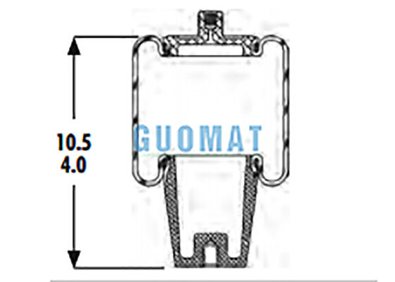 1S4-008 Goodyear Cab Air Spring Shock Absorver W02-358-7010 Suspensão a ar Firestone