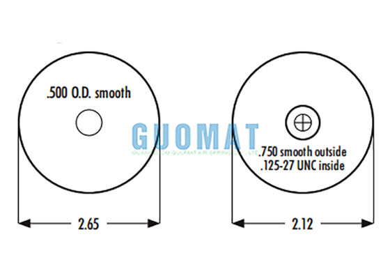 Suspensão aerodinâmica de semi-caminhão Primavera 1S4-035 Goodyear Cabina substituição de airbags