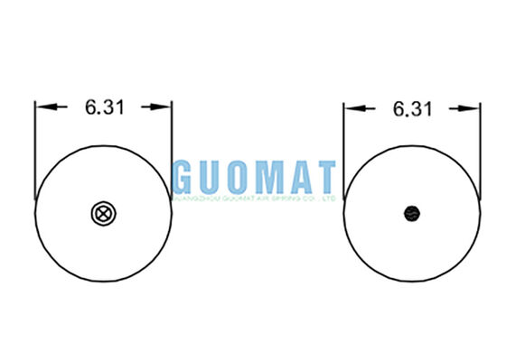 Goma Natural W01-358-6897 Firestone Dual Enrolada Primavera de Ar AS-0058 Watson & Chalin