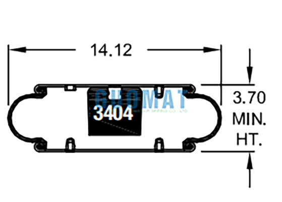 W01-358-7105 Saco de ar de borracha Firestone Shock 113 estilo industrial de isolamento de vibração