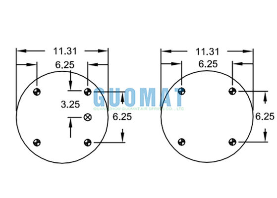 W01-358-7105 Saco de ar de borracha Firestone Shock 113 estilo industrial de isolamento de vibração