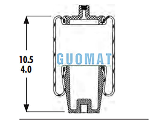 1S4-056 Goodyear Suspensão Air Spring Substituição W023587040 Firestone Cab Air Bag