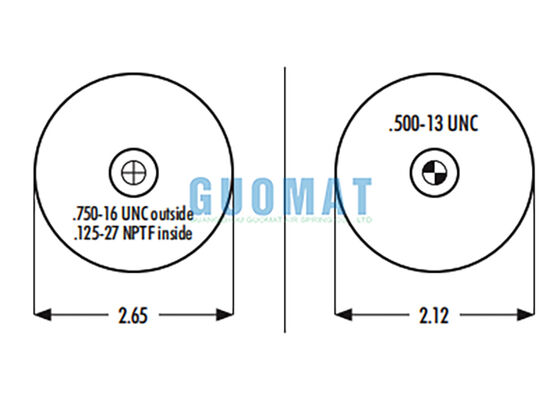 1S4-056 Goodyear Suspensão Air Spring Substituição W023587040 Firestone Cab Air Bag