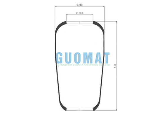 706 N1 Contitech Bus Air Spring 76797 Borracha Bellow MAN 81.43601.0096