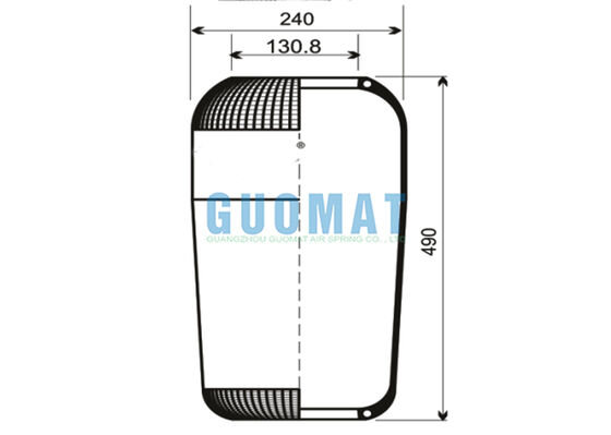 713N Contitech Suspensão Air Spring 72296 Air Bellows V1F21D