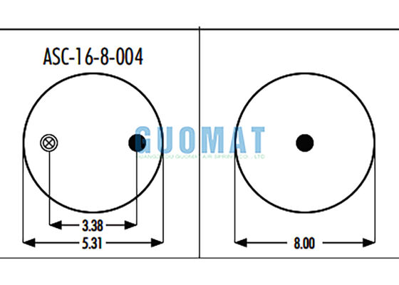 1R8-034 Goodyear Truck Suspension 566-16-3-007 Mola a Ar de Lóbulo Rolante para GMC 10530086