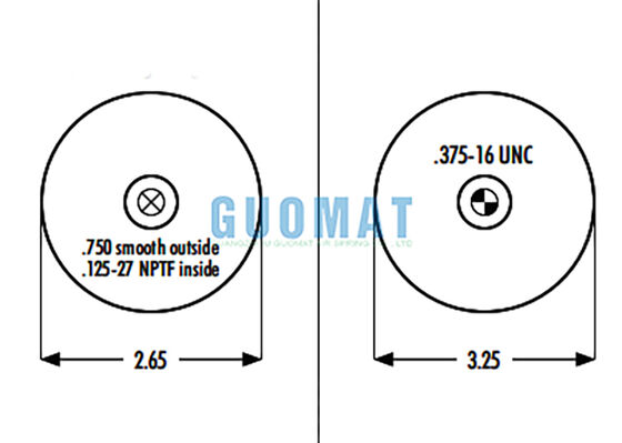 OEM Standard 1S4-175 Goodyear Cabin Air Shock ASC-08-7-157 Truck Suspension Air Spring