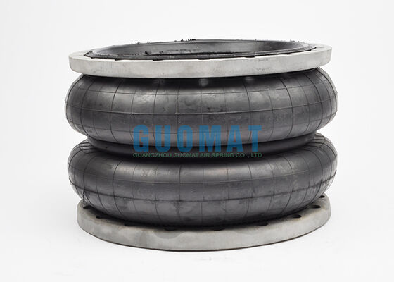 W01-358-7191 Firestone Flange Air Spring 28 estilo pescoço com nervuras anéis de contas de alumínio sacos de ar de borracha