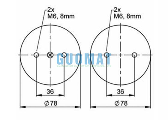 FD 22-4 DI CR Contitech Borracha Industrial Primavera de Ar EB-80-45 FESTO cilindro de Bellows