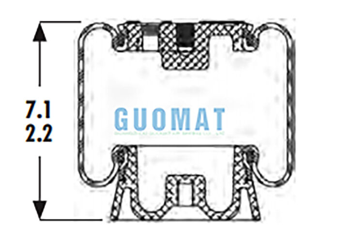 1S4-123 Goodyear Cabine Air Spring ASC-08-7-15 Suspensão Air Shock para Camião Suspensão do assento do condutor