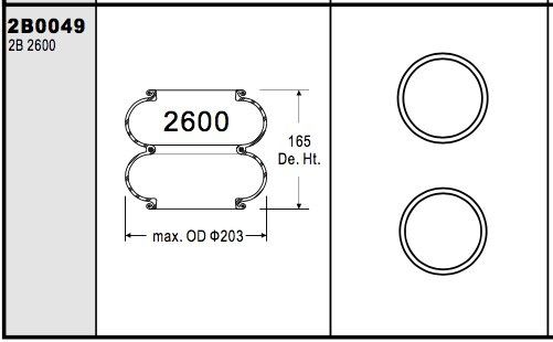 4,6 libras de choque industrial da mola de ar gritam o número 224 capacidade da pressão de um Pa de 0.2-0.8 M