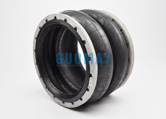 W01-358-7191 Firestone Flange Air Spring 28 estilo pescoço com nervuras anéis de contas de alumínio sacos de ar de borracha